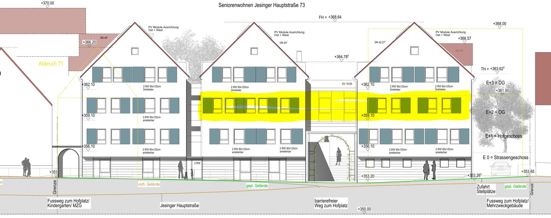 UGL_Ansicht-Stra%C3%9Fe_Pflege-WG_gelb-markiert