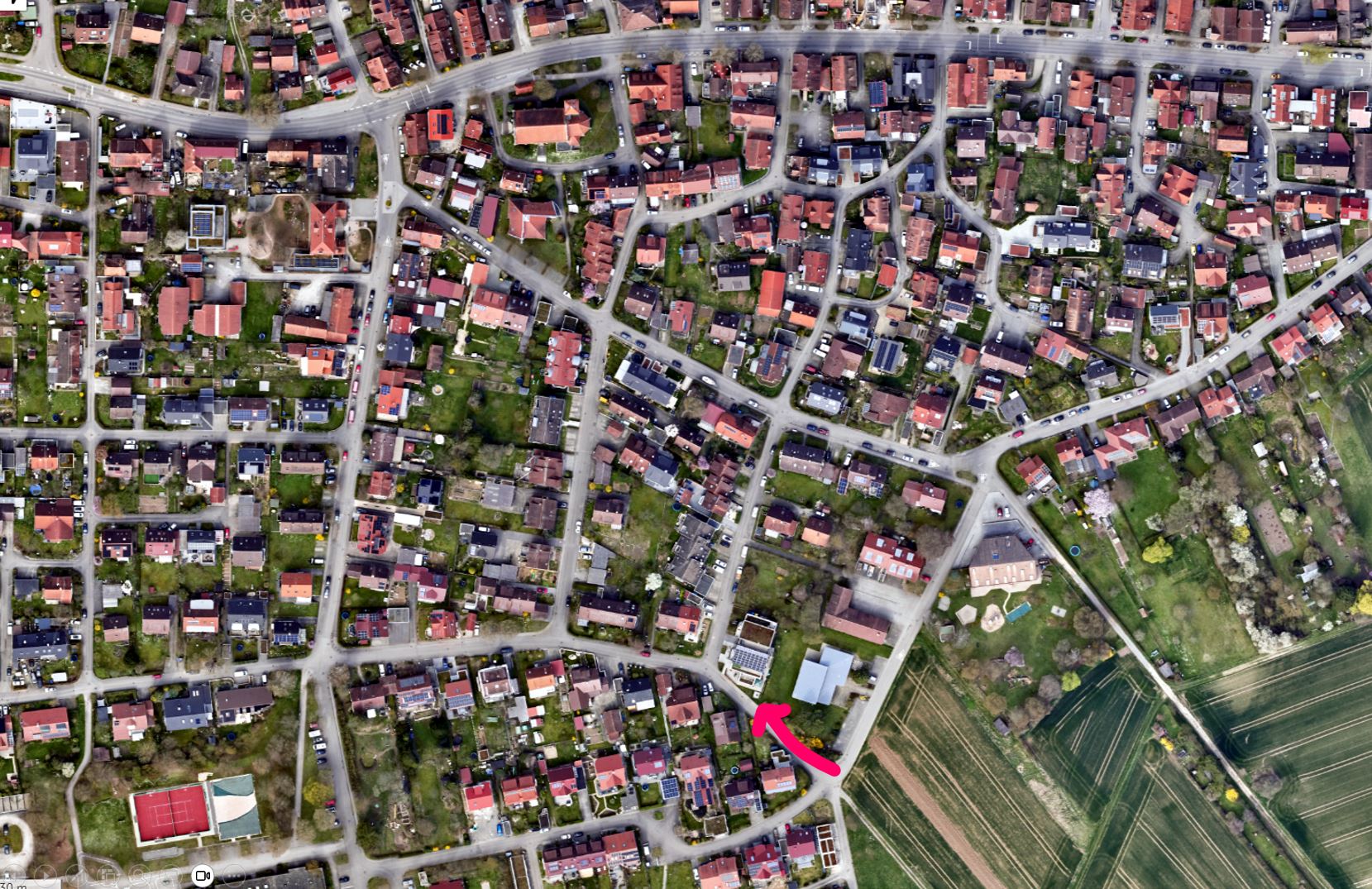 Hirschau_Luftbild-Siedlung