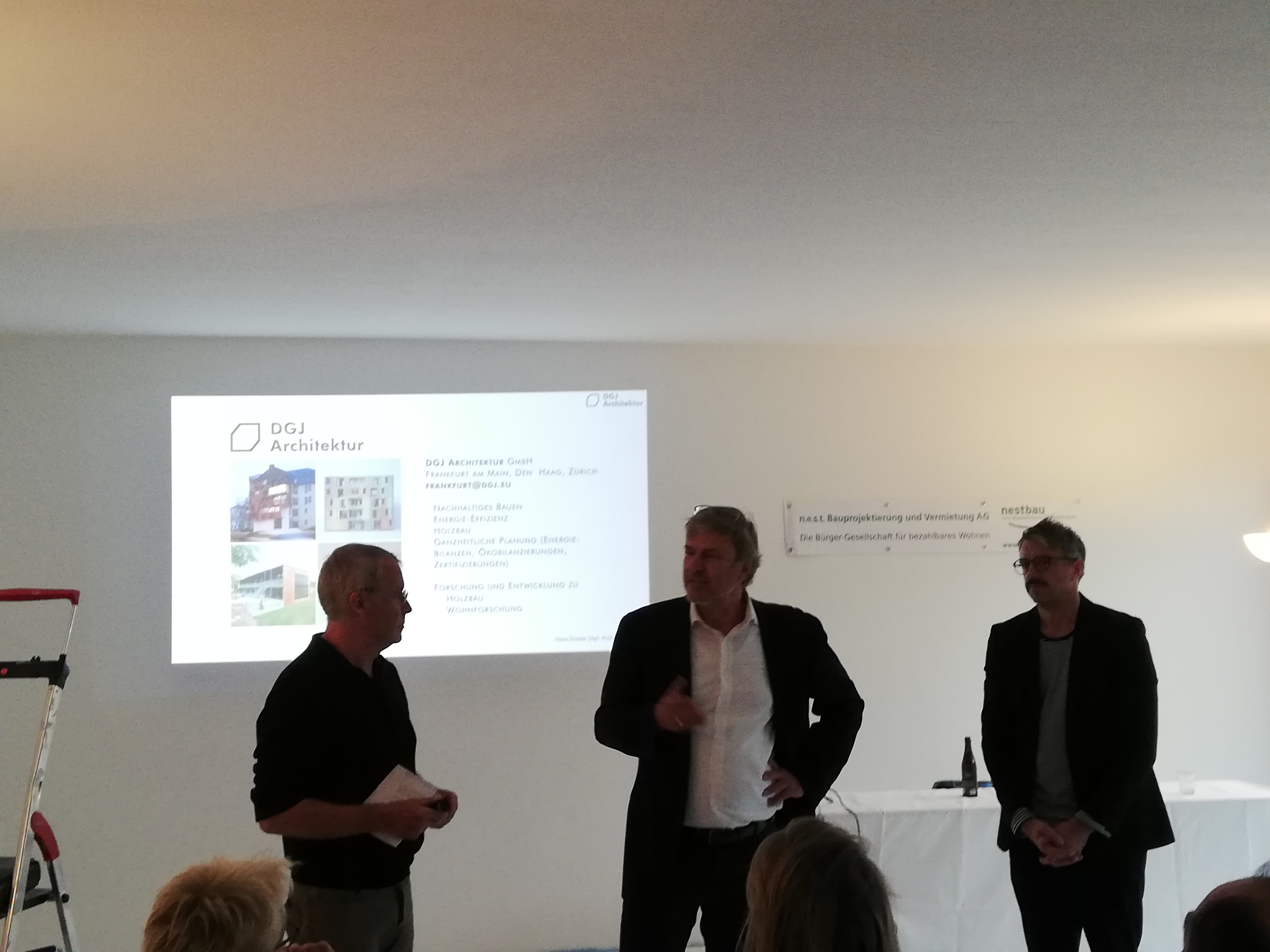 Gunnar Laufer Stark, Martin Prösler, Prof. Hans Drexler beim Vortrag
